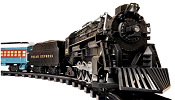 Lionel Battery-Powered G Gauge Polar Express.  Click for bigger photo.