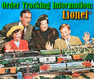 Order Tracking Information: Lionel Suppliers
